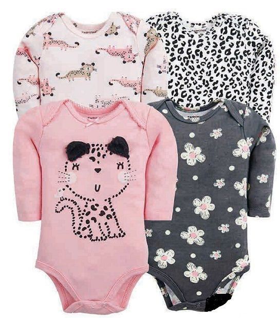 bodys algodon set de 4 unidades-0