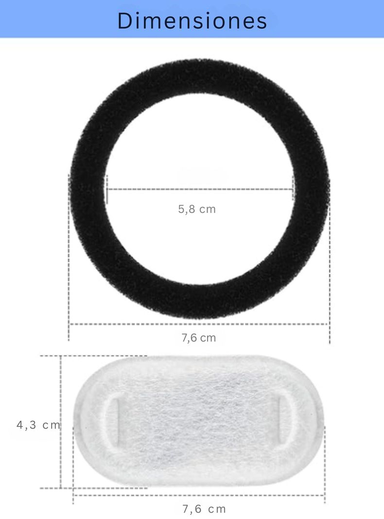 Filtros para Bebedero Gato Llave Inox (8 unidades)-1