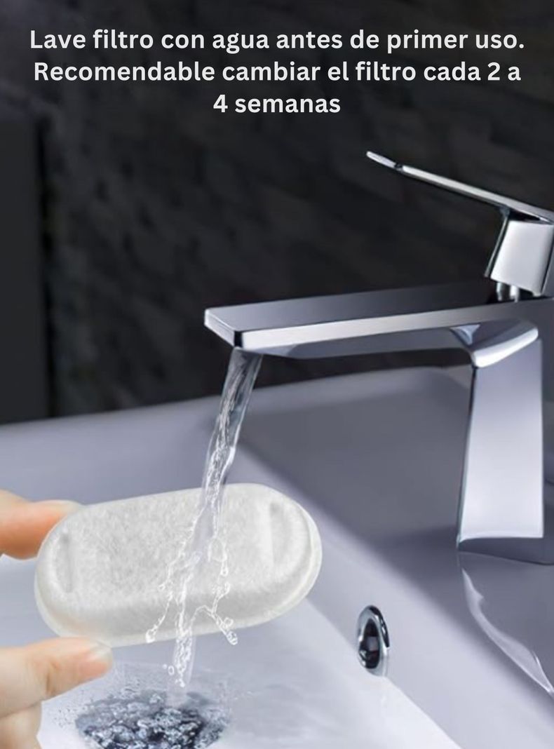 Filtros para Bebedero Gato Llave Inox (8 unidades)-2
