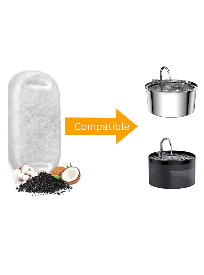 Filtros para Bebedero Gato Llave Inox (8 unidades)-3