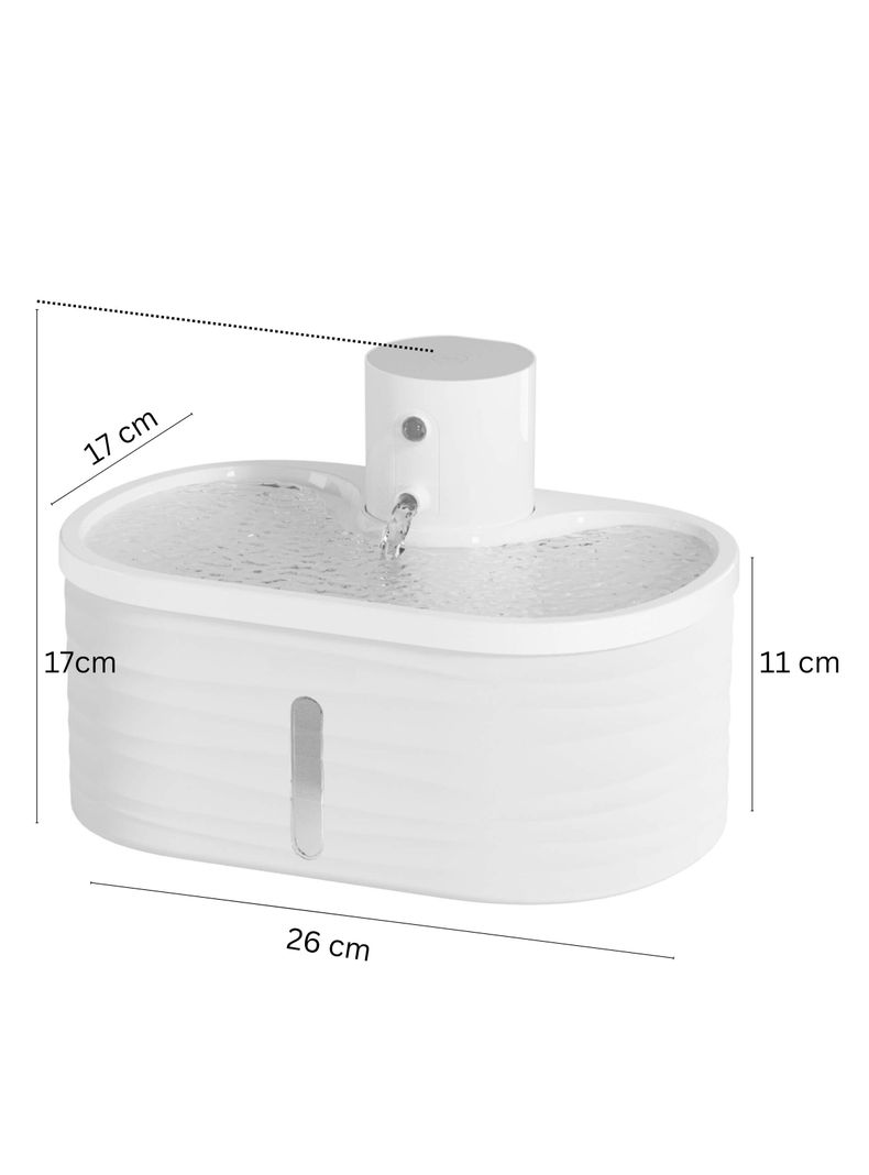 Bebedero Inalámbrico Sensor Movimiento Gatos 2,5 L + 3 Filtros-1