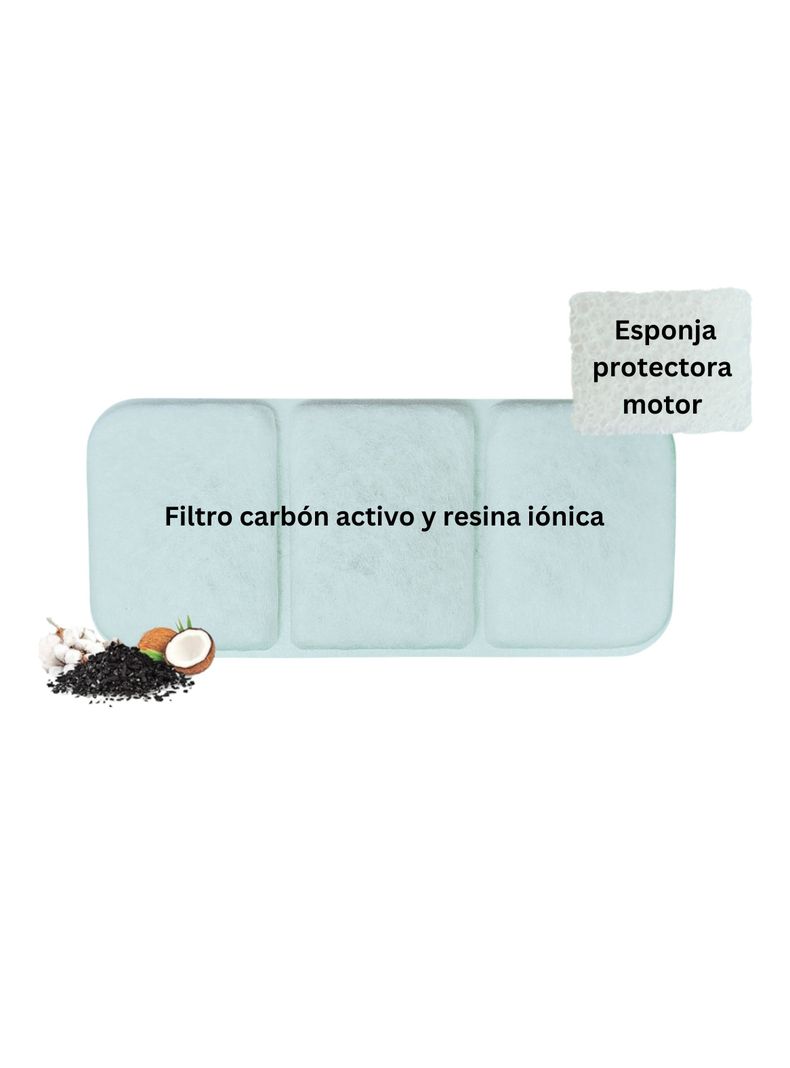 Bebedero Inalámbrico Sensor Movimiento Gatos 2,5 L + 3 Filtros-7