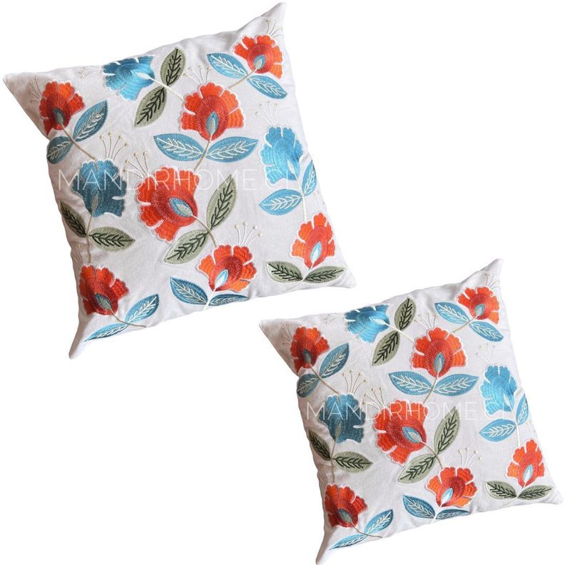 Funda de Cojín Bordado Romina 45x45cms-1