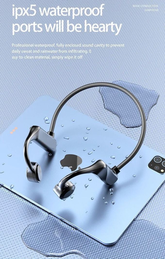 Audífonos Conducción Ósea Sport Treqa Bluetooth 5.3 Verde-7