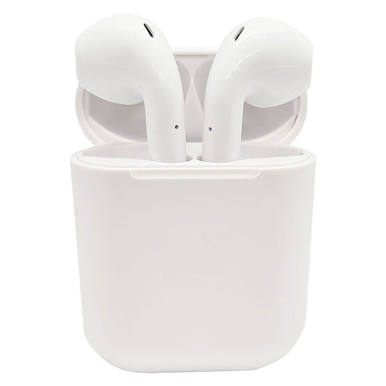 AUDIFONOS INALAMBRICOS BLUETOOTH I12 TWS BLANCOS-0