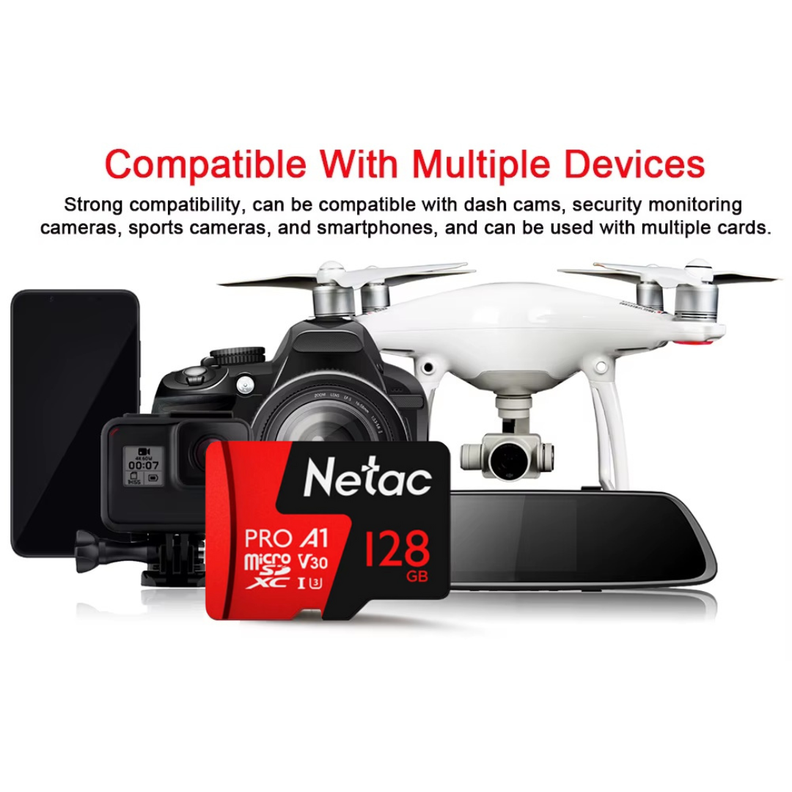  TARJETA MICRO SD NETAC 128 GB P500-3