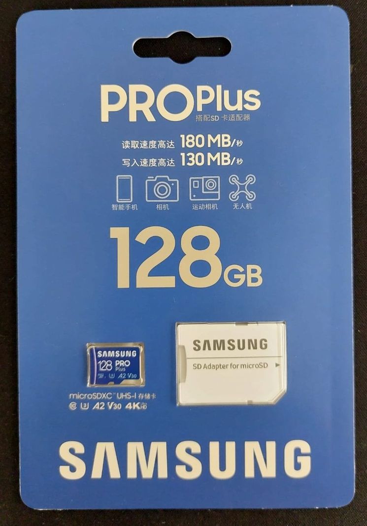 Tarjeta micro sd Samsung 128 gb Pro Plus-0