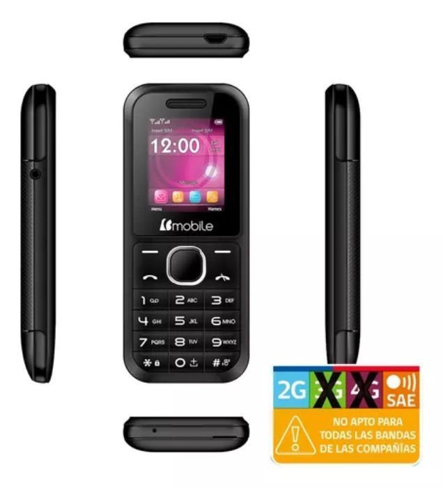 CELULAR BASICO W100 BMOBILE NEGRO-1
