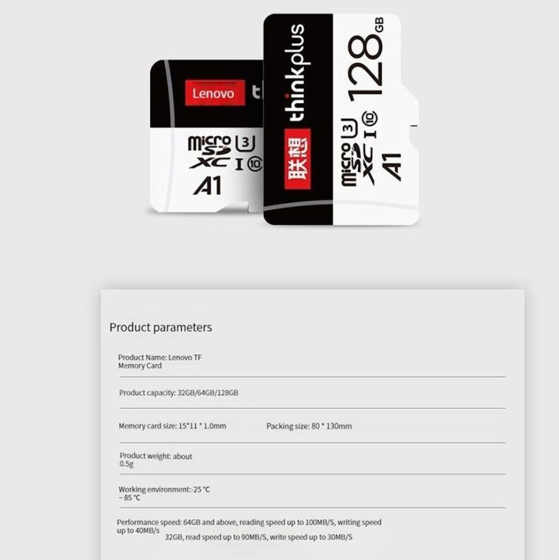 TARJETA MICRO SD LENOVO 128 GB 100 MB/S-1