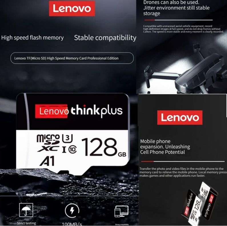 TARJETA MICRO SD LENOVO 128 GB 100 MB/S-2