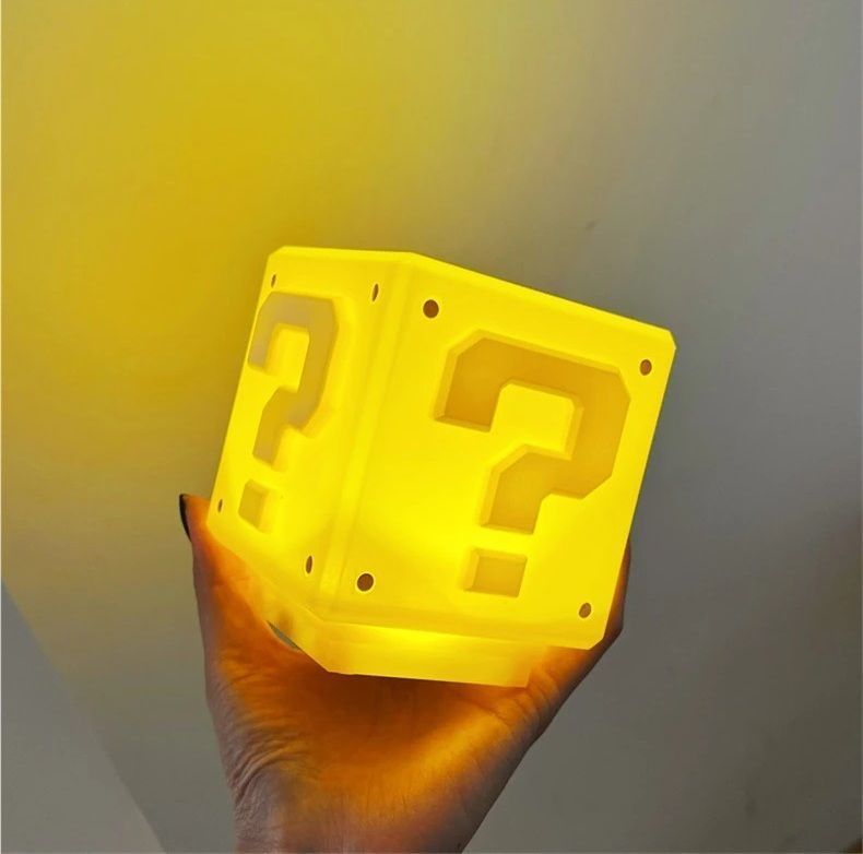 Lampara de luz led Super Mario Bross recargable con sonido-3