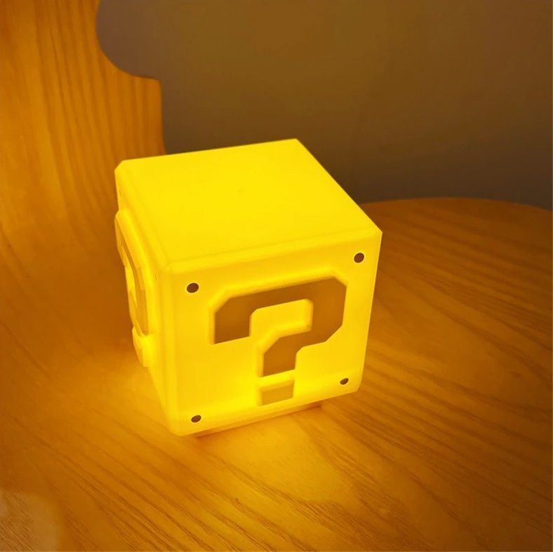 Lampara de luz led Super Mario Bross recargable con sonido-4