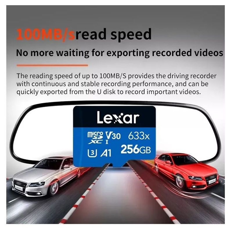 TARJETA MICRO SD LEXAR 256 GB BLUE SERIES-2
