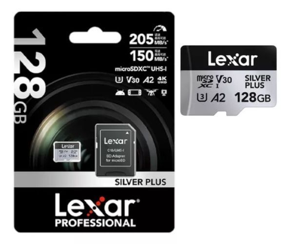 TARJETA DE MEMORIA PROFESSIONAL LEXAR SILVER PLUS 128GB 4K-1