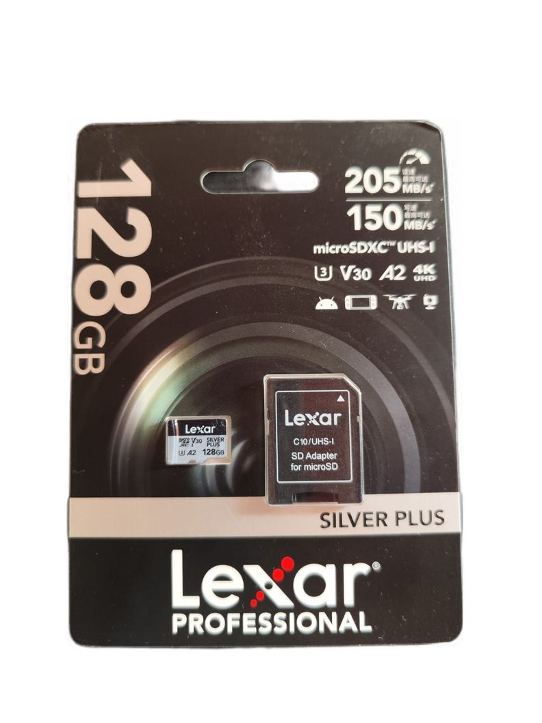 TARJETA DE MEMORIA PROFESSIONAL LEXAR SILVER PLUS 128GB 4K-3