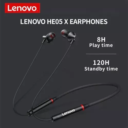 AUDÍFONOS LENOVO HE05X II BLUTETOOTH DEPORTIVOS IPX5-4