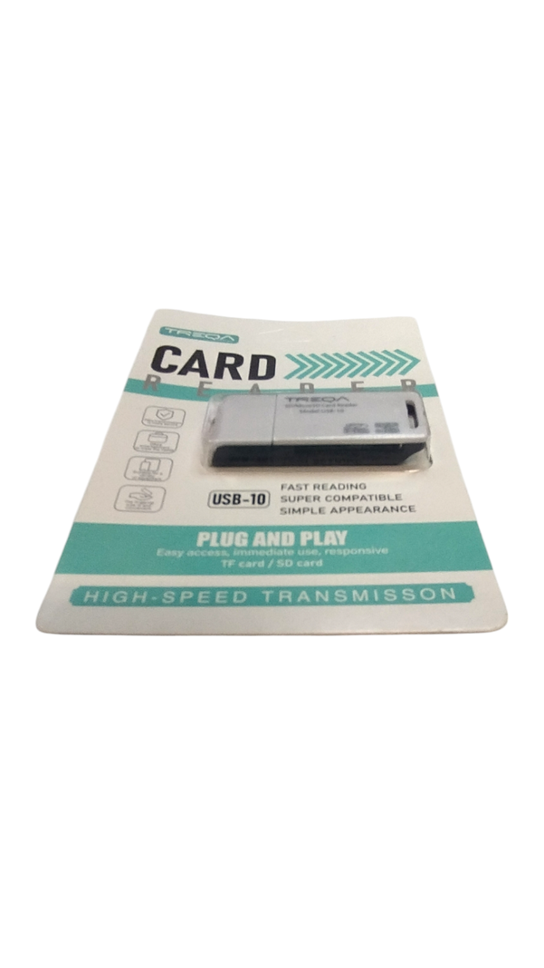 ADAPTADOR USB 10 LECTOR DE TARJETAS SD Y MICRO SD TREQA BLANCO-2