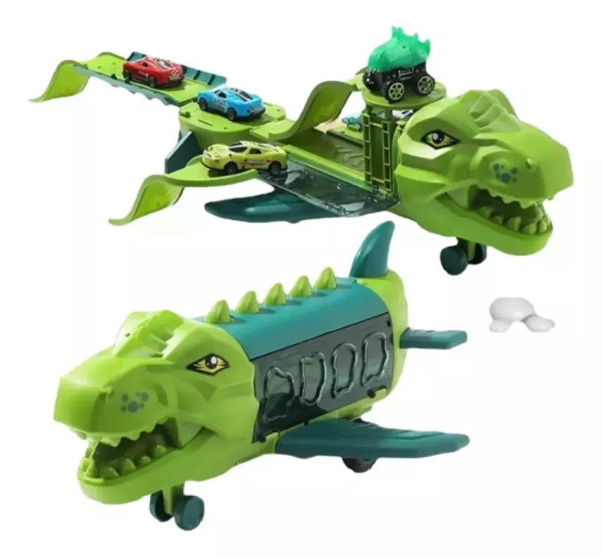 PISTA DE DINOSAURIO CON AUTOS TRACK STORAGE PARA NIÑOS-2