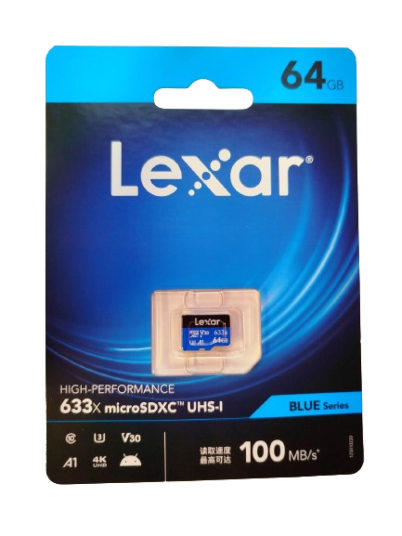TARJETA MICRO SD LEXAR 64GB BLUE SERIES-1