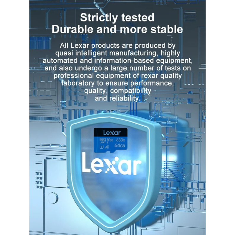 TARJETA MICRO SD LEXAR 64GB BLUE SERIES-2