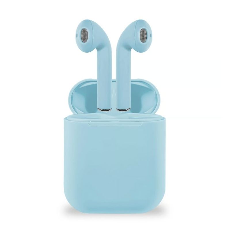 AUDIFONOS INALAMBRICOS BLUETOOTH I12 TWS AZUL-0