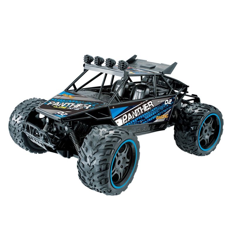 Auto RC Metalico 110 4x4 Pantera Extrema con Control 2.4 GHz Recargable - Azul +4.00