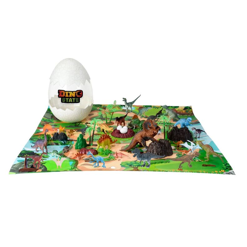 Huevo Sorpresa con Dinosaurios y Accesorios 21 cm Blanco +4.00