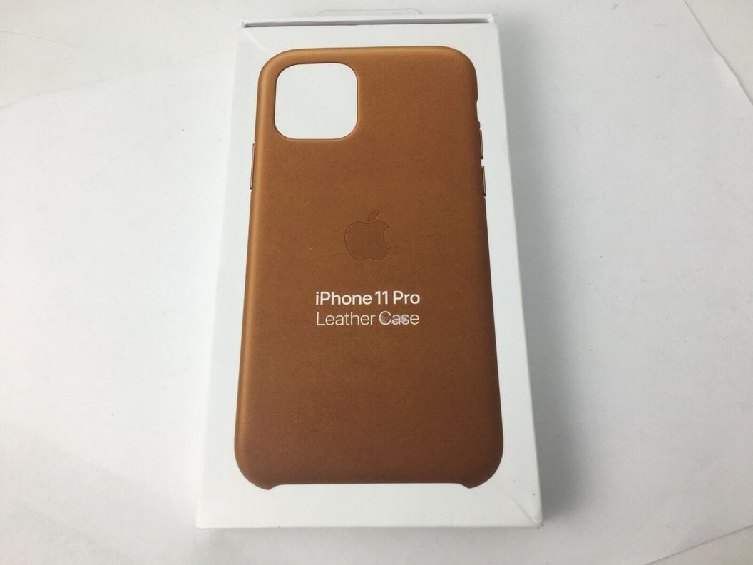 Carcasa Iphone 11 Pro Leather Case Cafe Apple -3