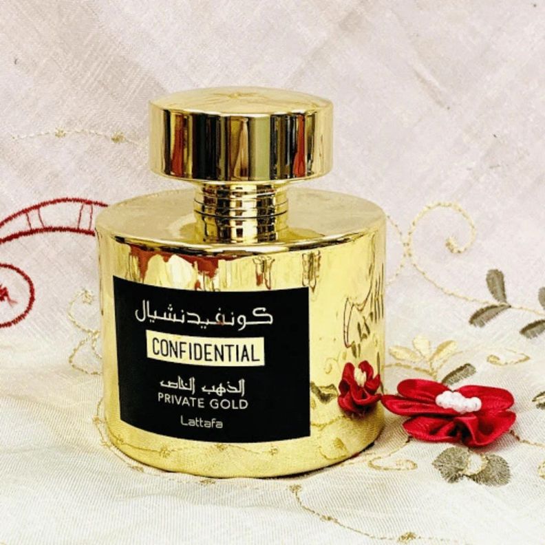 Perfume Confidential Private Gold 100 Ml Edp Lattafa -2