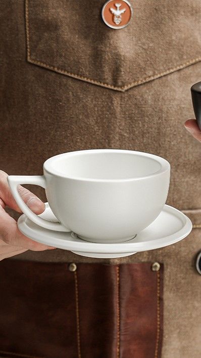 Taza De Cerámica + Plato - 280 Ml-1