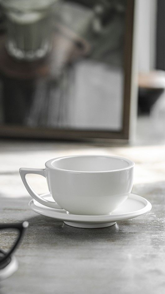 Taza De Cerámica + Plato - 280 Ml-2