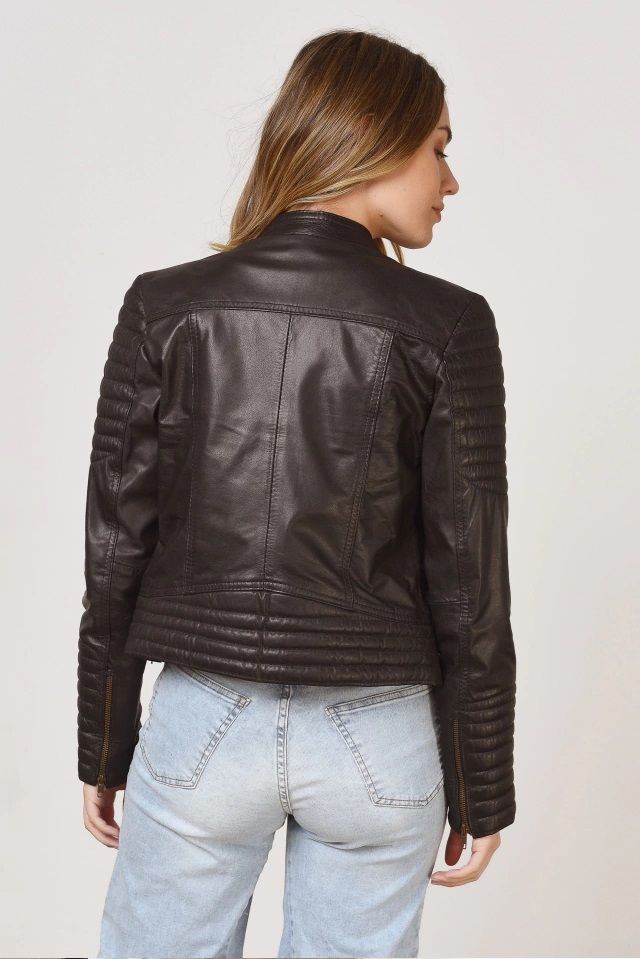 Chaqueta Cuero Vacuno Argentino - Modelo Melisa-4