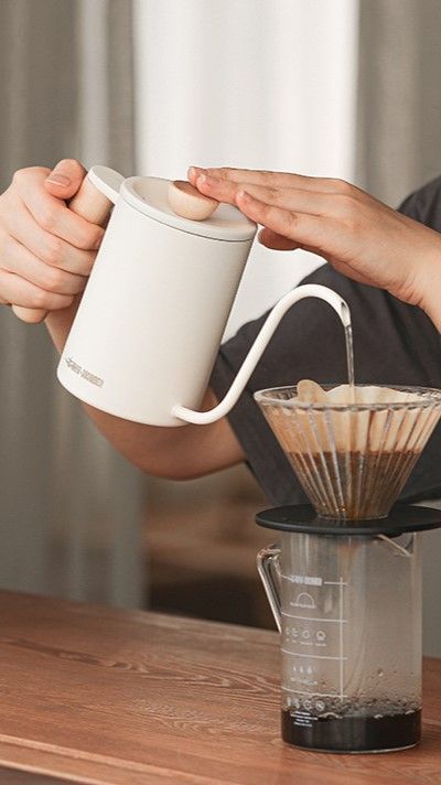 Tetera Cuello Cisne Para Café - 600 Ml Acero Inoxidable-1