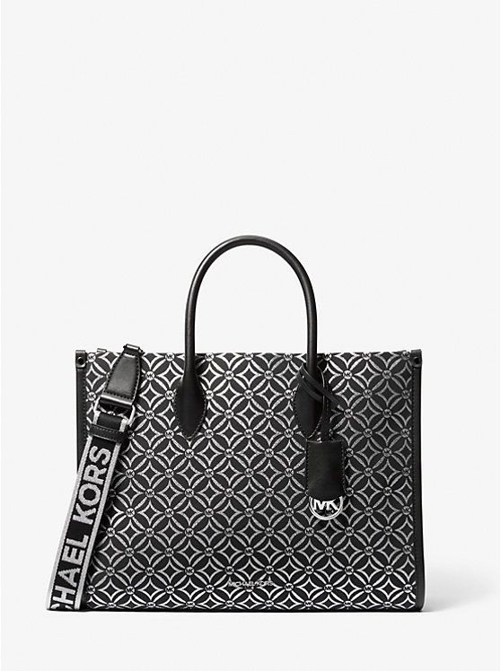 Cartera Michael Kors Mirella mediano de jacquard con logotipo metálico-0