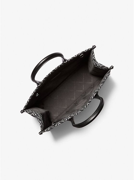 Cartera Michael Kors Mirella mediano de jacquard con logotipo metálico-1