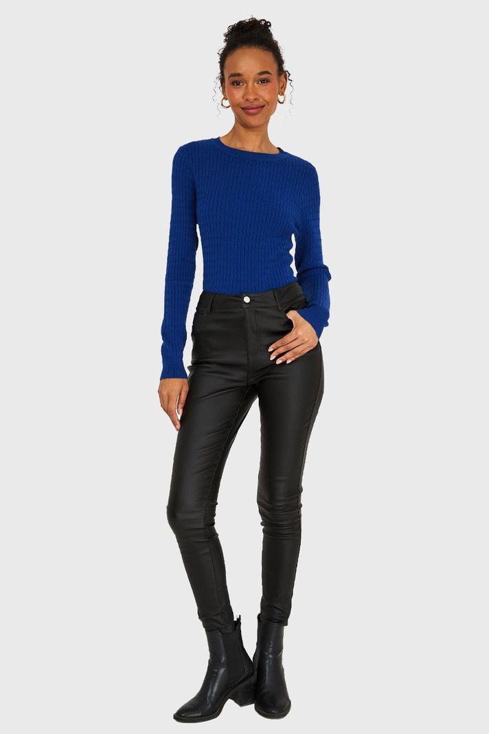 Sweater Diseño Cadenetas Azul Nicopoly-1