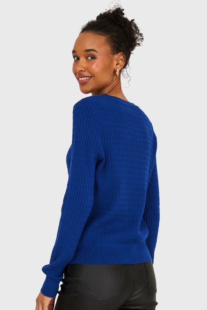 Sweater Diseño Cadenetas Azul Nicopoly-3