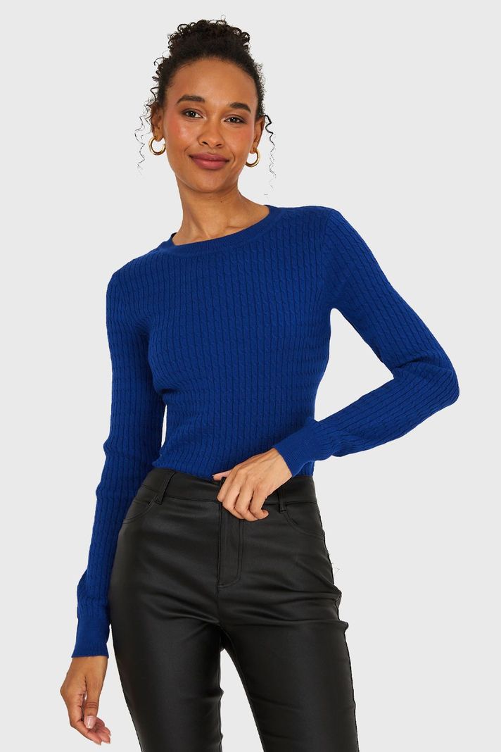 Sweater Diseño Cadenetas Azul Nicopoly-4