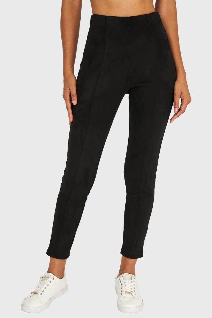 Calza Tipo Gamuza Negro Nicopoly-0