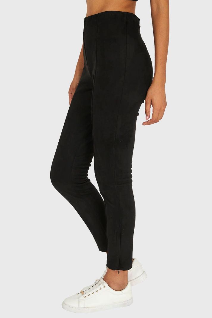 Calza Tipo Gamuza Negro Nicopoly-2