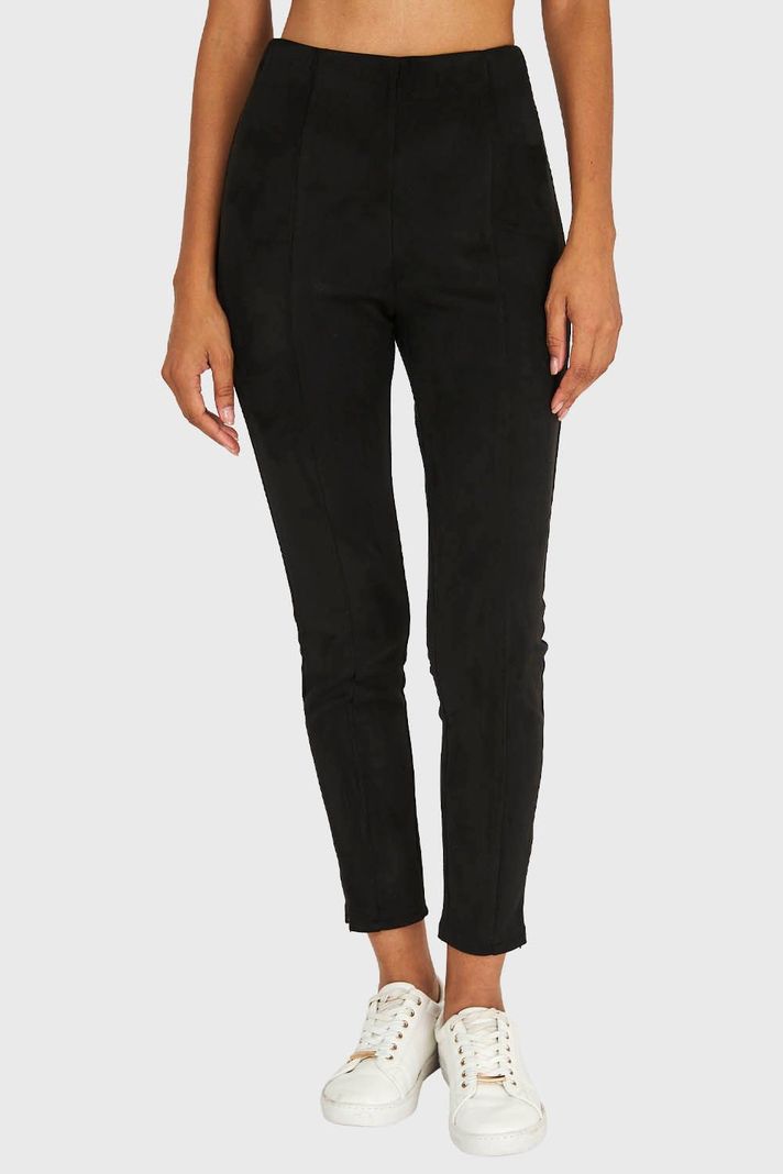 Calza Tipo Gamuza Negro Nicopoly-4