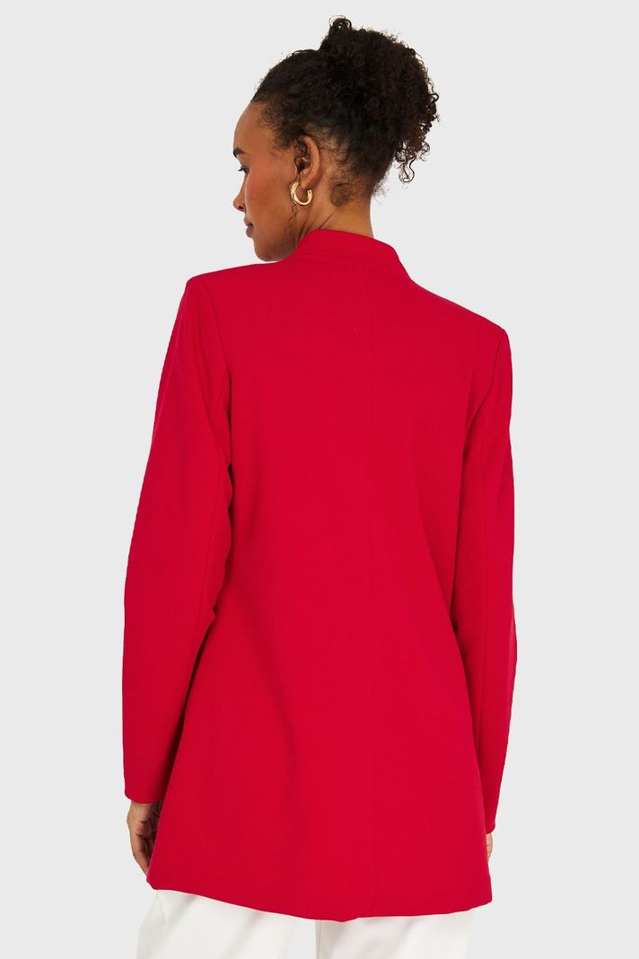 Blazer Cuello Mao Rojo Nicopoly-3