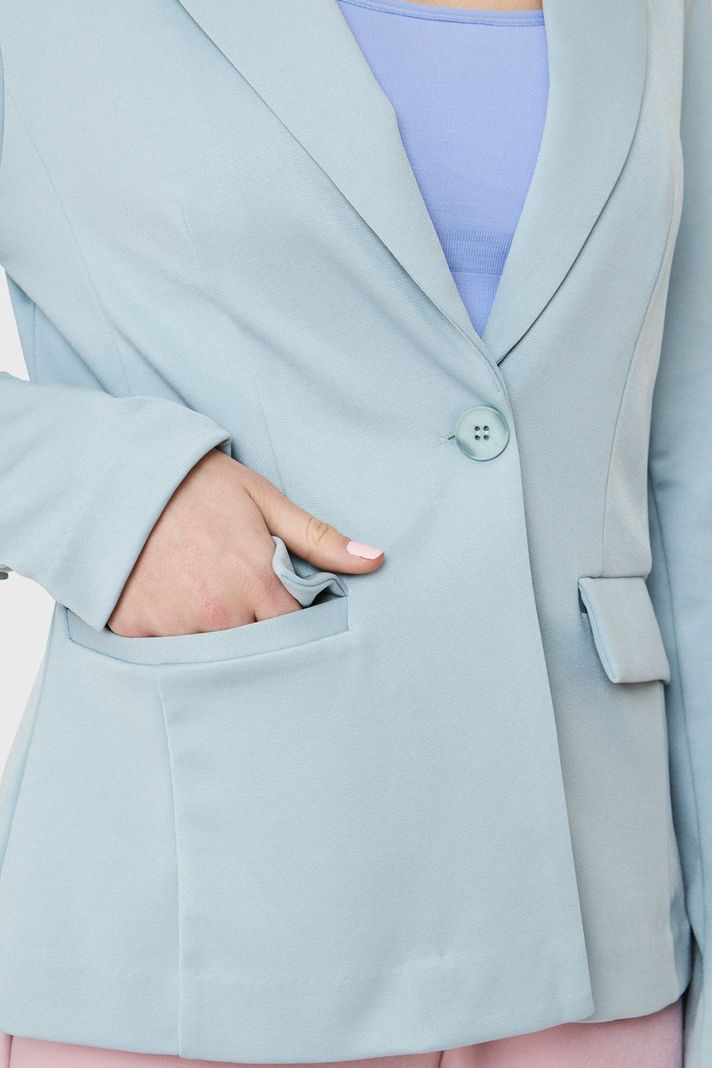 Blazer Bolsillos Celeste Nicopoly-5