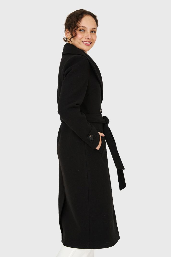 Abrigo Largo Lazo Negro Nicopoly-2