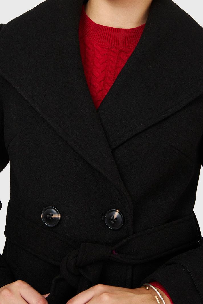 Abrigo Largo Lazo Negro Nicopoly-5