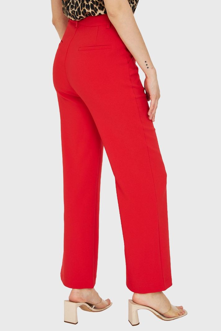 Pantalón Pierna Ancha Rojo Nicopoly-3