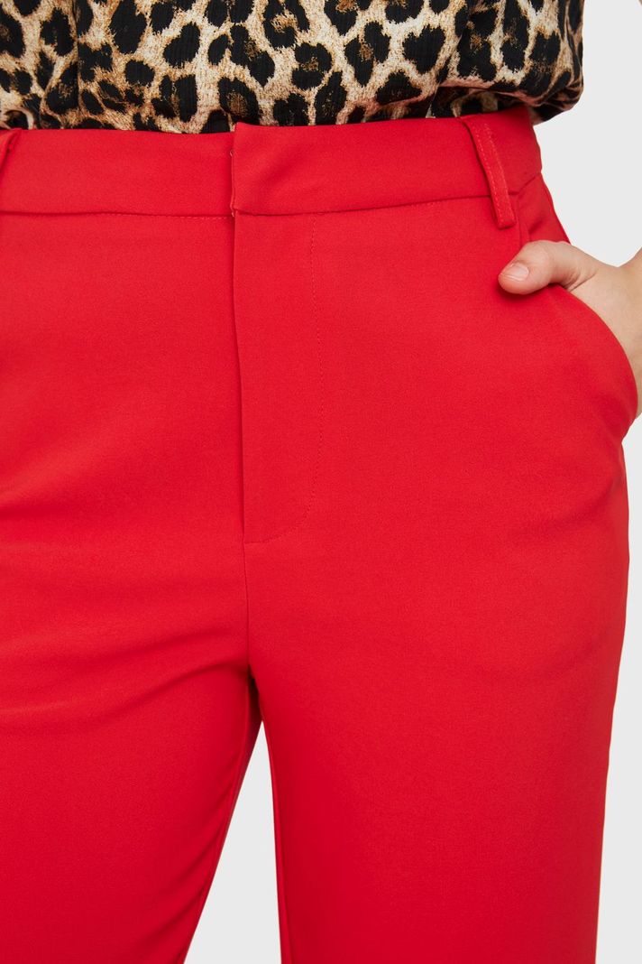 Pantalón Pierna Ancha Rojo Nicopoly-5