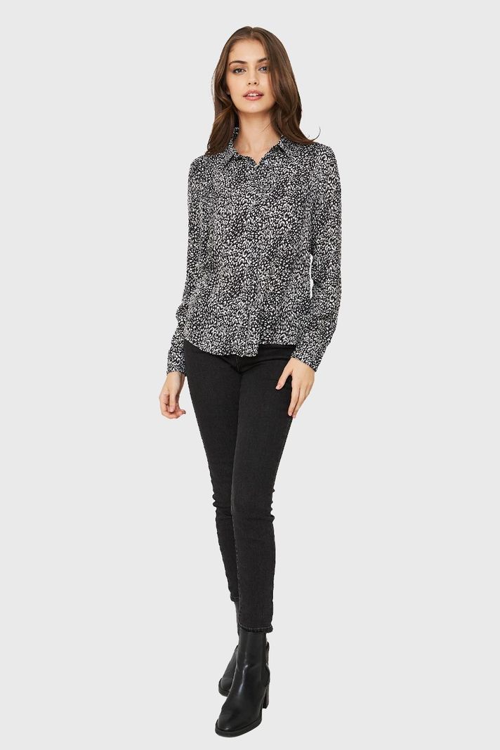 Blusa Leopard Negro Nicopoly-1