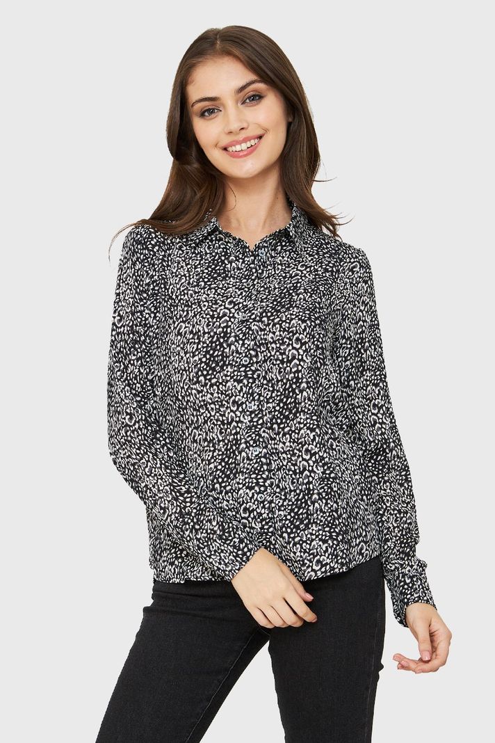 Blusa Leopard Negro Nicopoly-4