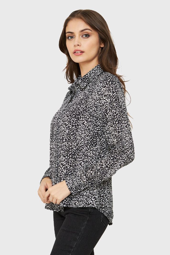 Blusa Leopard Negro Nicopoly-2